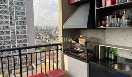 Apartamento de 53m² à venda com 2 Dormitórios, Sacada Gourmet com churrasqueira e 1 Vaga, City Buss