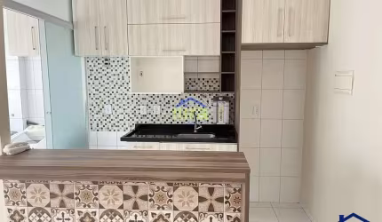 Apartamento para venda de 60m² com 3 Dormitórios, sala com sacada e 1 vaga de garagem, no condomíni