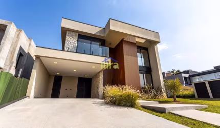Casa Nova para venda de 490M², 4 dormitórios, 4 suítes, vista livre para reserva, 6 vagas no Genesi