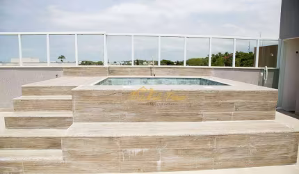 Excelente cobertura duplex, com vista para o mar na praia de Costazul, piscina e área gourmet, 3 quartos à venda, 133 m² Costazul - Rio das Ostras/RJ.