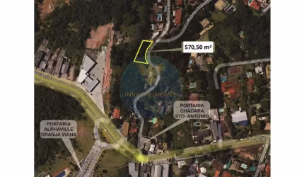 Terreno em condomínio fechado à venda na Rua Odair Martins, Lote 41-A, Granja Viana, Carapicuíba, 570 m2 por R$ 295.000