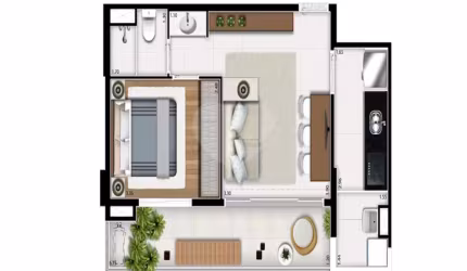 Apartamento com 1 quartos à venda ou para locação em Consolação - SP