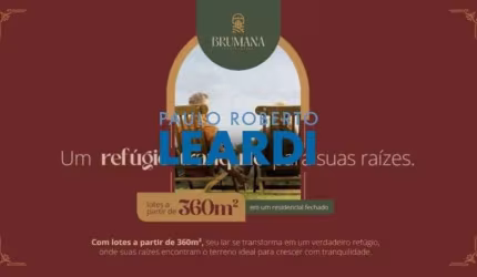 TERRENO EM CONDOMÍNIO - LOTEAMENTO FAZENDA SANTANA I - SP