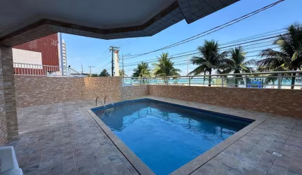 Apartamento em Praia Grande, no Caiçata frente mar 01 dormitório.