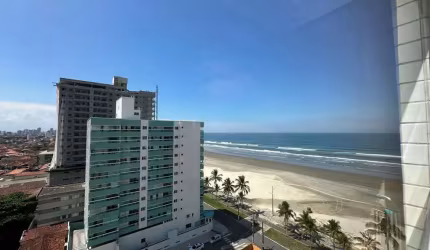 Apartamento em Praia Grande, no Jardim Real com 02 domr e vista mar.