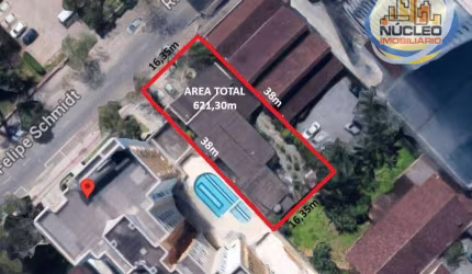 Terreno à venda, 621 m² por R$ 1.900.000,00 - Centro - Joinville/SC