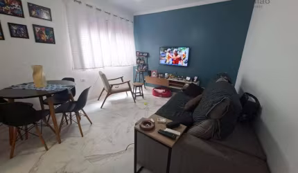 Vendo Apartamento de 1 dormitório e garagem frente a praia do José Menino em Santos