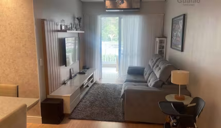 Vendo lindo Apartamento mobiliado de 3 dormitórios e 1 suite, sacada e garagem no Acqua Play em Santos