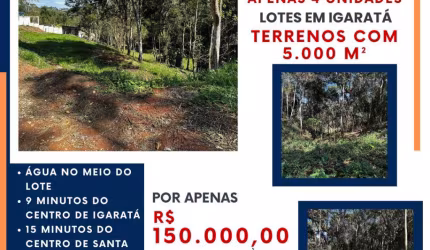 Terreno com ótima localização 9min do centro de Igaratá