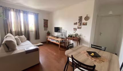 Apto de 1 dormitório com 48,73m² com um living amplo, criando um ambiente acolhe