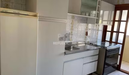 Apartamento de 1 dormitório mobiliado, sala, cozinha mobiliada