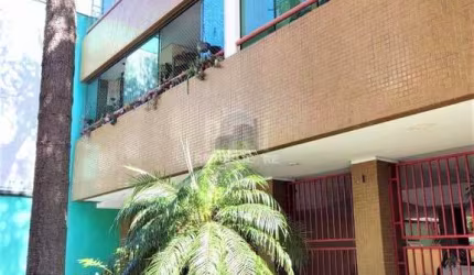 Apartamento 2 dormitórios semimobiliado, living 2 ambientes com lareira, cozinha