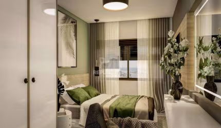 Apartamento para Venda - 84.39m², 2 dormitórios, sendo 1 suites, 1 vaga - Centro