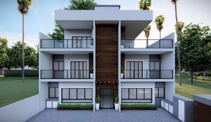 Apartamento com 3 quartos sendo 1 suíte