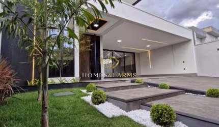Bela Casa de alto padrão localizada no setor Moinho dos Ventos Goiânia com 4 suítes plenas