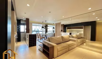 Apartamento mobiliado com 2 suítes no Ritz Class, localizado no Centro de Joinville próximo ao Shopping Mueller