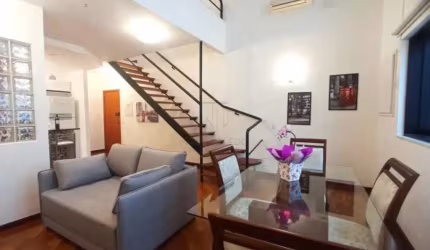 Apartamento Duplex mobiliado para locaçao no Jd Aquarius