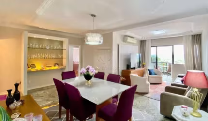 LINDO APARTAMENTO COM VISTA PERMANENTE, COM 134 METROS QUADRADOS - JARDIM AQUARIUS.