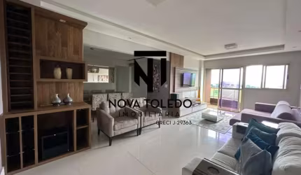Apartamento Mobiliado para locação no Coração do Jd Aquarius - 112m² - 3 dormitórios.