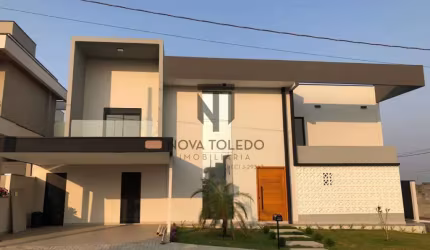 SOBRADO MODERNO EM CONDOMÍNIO FECHADO Á VENDA - 5 DORMITÓRIOS - 3 SUÍTES - RESERVA FLORESTA - SJC