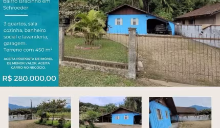 Casa de Madeira à Venda – Bairro Bracinho, Schroeder