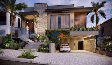 Casa com 3 dormitórios à venda, 300 m² por R$ 2.500.000,00 - Condomínio La Dolce Vita - Paulínia/SP