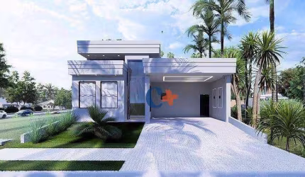 Casa com 3 dormitórios à venda, 202 m² por R$ 1.890.000,00 - Condomínio Residencial Santorini - Paulínia/SP