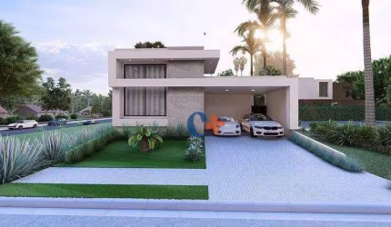 Casa com 3 dormitórios à venda, 219 m² por R$ 2.050.000,00 - Condomínio Residencial Santorini - Paulínia/SP
