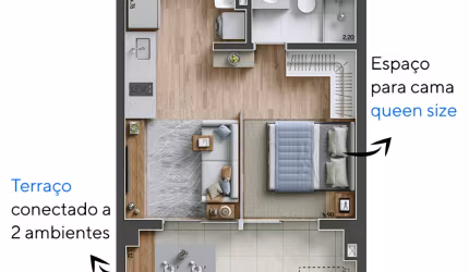 Oportunidade Pronto para morar 1 dorm 37m² ao lado do metrô!