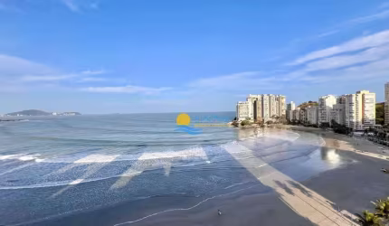 Cobertura Frente Mar na Praia das Astúrias, Vista Mar - Guarujá/SP