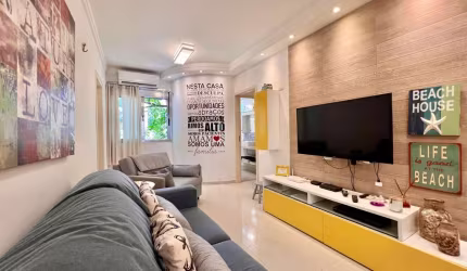 Apartamento com 1 quarto à venda, 57 m² por R$ 405.000 - Tombo - Guarujá/SP