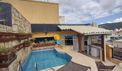 Cobertura com 3 dormitórios à venda, 170 m² por R$ 1.100.000,00 - Enseada - Guarujá/SP
