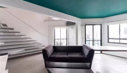 Apartamento 100m² para locação Itaim Bibi - 1 quarto/suíte -  2 vagas de garagem