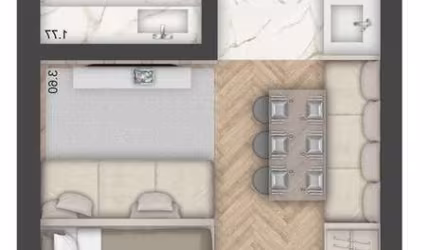 Apartamento com 1 quarto à venda na Avenida dos Cubanos, 146, Partenon, Porto Alegre, 27 m2 por R$ 340.000