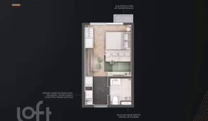Apartamento com 1 quarto à venda na Avenida João Wallig, 100, Passo da Areia, Porto Alegre, 26 m2 por R$ 350.000