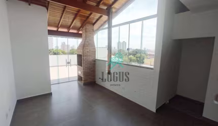 Cobertura de 106m² (53m²+53m²) bem distribuído, 2 dormitórios sendo 1 suíte, à venda por R$ 670.000 - Vila Pires, Santo André/SP