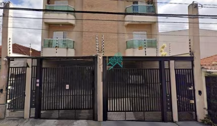 Cobertura ótima disposição de 134m² sendo (67m²+ 67m²) bem distribuído, 2 dormitórios, à venda por R$ 510.000 - Vila Homero Thon, Santo André/SP