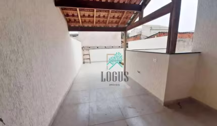 Cobertura ótima disposição com 84m² (42m²+42m²), composto por 2 dormitórios, à venda por R$ 375.000 - Vila Linda, Santo André/SP