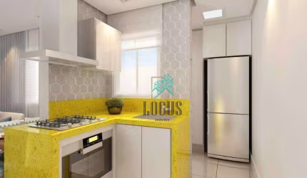 Apartamento com 2 dormitórios à venda, 49 m² por R$ 302.000,00 - Vila Guarani - Santo André/SP