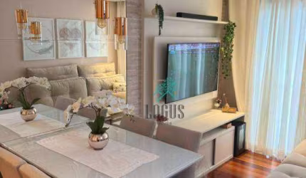 Apartamento com ótima disposição, 51m² com 2 quartos, à venda por R$ 370.000 - Príncipe de Gales, Santo André/SP