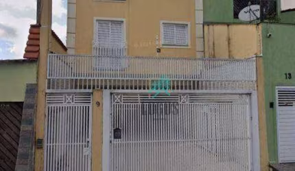 Cobertura com ótima disposição de 96m² (48m²+48m²) bem distribuído, composto por 2 dormitórios, à venda por R$ 390.000 - Jardim Las Vegas, SBC/SP
