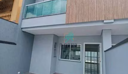 Sobrado NOVO, com ótima disposição de 150m² composto por 3 quartos 3 suíte, à venda por R$1.115.000 - Vila Maria, Santo André/SP
