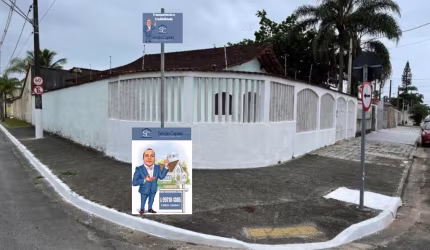 Casa lote inteiro no Solemar a 350m da Praia