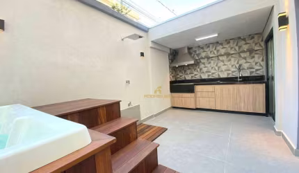 Analisa permuta! Casa de esquina - Nova e modernizada - Espaço gourmet e jacuzzi - Ponta da Praia Santos/SP