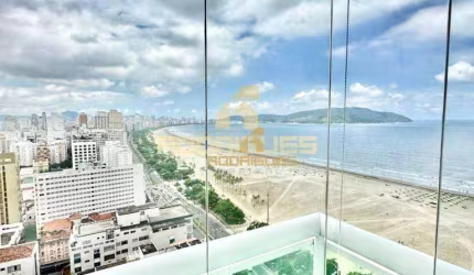 Prime Plaza Gonzaga para venda - Andar alto com vista mar - 4 suítes 4 vagas - Lazer completo