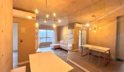 Lindo apartamento mobiliado para locação no Edif. MaxHaus - 2 dormitórios em prédio com lazer