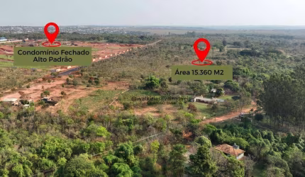 Área 15.360m² - 700m do condomínio Lieu Unique