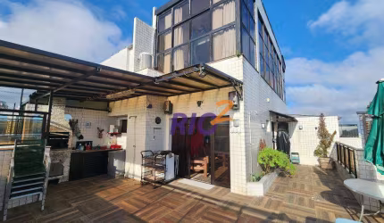 Km 1 | Cobertura Triplex | 3 Qtos com 180m² | Vista Mar | 2 Vagas