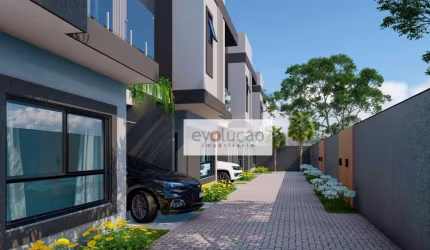 Lindo sobrado NOVO em condominio no Boqueirão - Moderno
