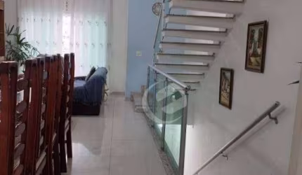Sobrado com 3 dormitórios à venda, 190 m² por R$ 1.060.000,00 - Vila Scarpelli - Santo André/SP